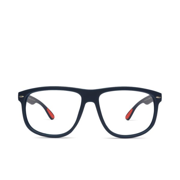 Airman E4 Large Rectangle Eyeglasses - Matt Blue